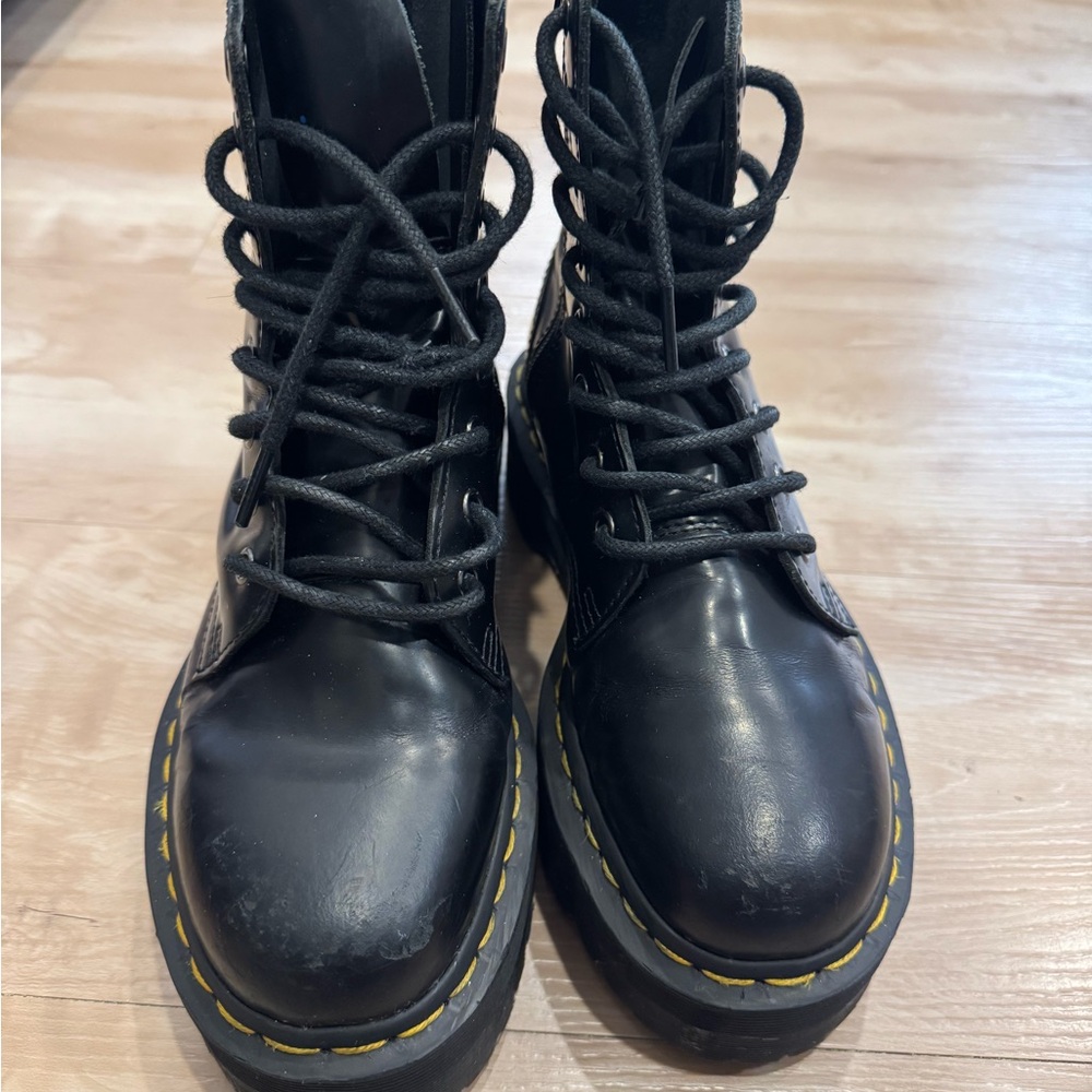 Dr. Martens Black Leather Jadon Boots